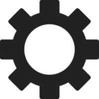 Gear setting symbol icon vector image. Illustration of the industrial wheel mechine mechanism design image