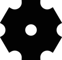 Gear setting symbol icon vector image. Illustration of the industrial wheel mechine mechanism design image