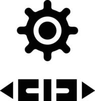 Gear setting symbol icon vector image. Illustration of the industrial wheel mechine mechanism design image