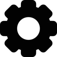 Gear setting symbol icon vector image. Illustration of the industrial wheel mechine mechanism design image