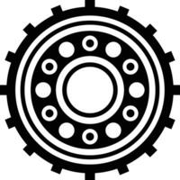 Gear setting symbol icon vector image. Illustration of the industrial wheel mechine mechanism design image