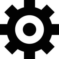 Gear setting symbol icon vector image. Illustration of the industrial wheel mechine mechanism design image