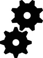 Gear setting symbol icon vector image. Illustration of the industrial wheel mechine mechanism design image