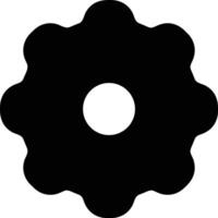 Gear setting symbol icon vector image. Illustration of the industrial wheel mechine mechanism design image