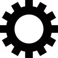 Gear setting symbol icon vector image. Illustration of the industrial wheel mechine mechanism design image