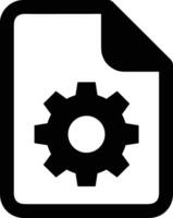 Gear setting symbol icon vector image. Illustration of the industrial wheel mechine mechanism design image