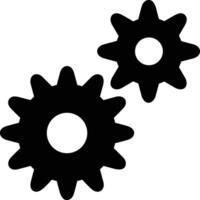 Gear setting symbol icon vector image. Illustration of the industrial wheel mechine mechanism design image