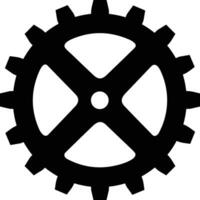 Gear setting symbol icon vector image. Illustration of the industrial wheel mechine mechanism design image