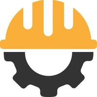 Gear setting symbol icon vector image. Illustration of the industrial wheel mechine mechanism design image