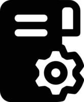 Gear setting symbol icon vector image. Illustration of the industrial wheel mechine mechanism design image