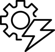 Gear setting symbol icon vector image. Illustration of the industrial wheel mechine mechanism design image