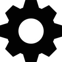 Gear setting symbol icon vector image. Illustration of the industrial wheel mechine mechanism design image