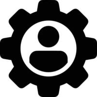 Gear setting symbol icon vector image. Illustration of the industrial wheel mechine mechanism design image