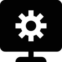 Gear setting symbol icon vector image. Illustration of the industrial wheel mechine mechanism design image