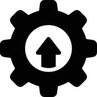 Gear setting symbol icon vector image. Illustration of the industrial wheel mechine mechanism design image