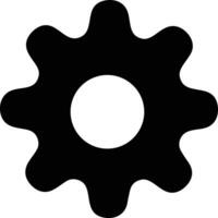 Gear setting symbol icon vector image. Illustration of the industrial wheel mechine mechanism design image