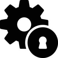 Gear setting symbol icon vector image. Illustration of the industrial wheel mechine mechanism design image