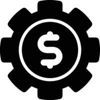 Gear setting symbol icon vector image. Illustration of the industrial wheel mechine mechanism design image