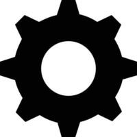 Gear setting symbol icon vector image. Illustration of the industrial wheel mechine mechanism design image