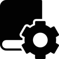 Gear setting symbol icon vector image. Illustration of the industrial wheel mechine mechanism design image