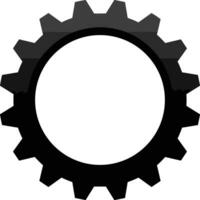 Gear setting symbol icon vector image. Illustration of the industrial wheel mechine mechanism design image