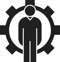 Gear setting symbol icon vector image. Illustration of the industrial wheel mechine mechanism design image