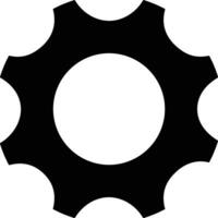 Gear setting symbol icon vector image. Illustration of the industrial wheel mechine mechanism design image