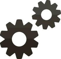 Gear setting symbol icon vector image. Illustration of the industrial wheel mechine mechanism design image