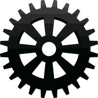 Gear setting symbol icon vector image. Illustration of the industrial wheel mechine mechanism design image