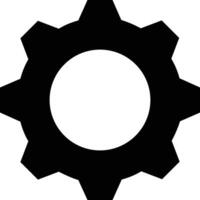 Gear setting symbol icon vector image. Illustration of the industrial wheel mechine mechanism design image