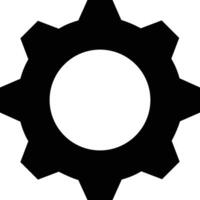 Gear setting symbol icon vector image. Illustration of the industrial wheel mechine mechanism design image