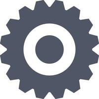 Gear setting symbol icon vector image. Illustration of the industrial wheel mechine mechanism design image