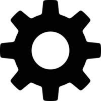 Gear setting symbol icon vector image. Illustration of the industrial wheel mechine mechanism design image