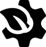 Gear setting symbol icon vector image. Illustration of the industrial wheel mechine mechanism design image