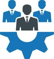 Gear setting symbol icon vector image. Illustration of the industrial wheel mechine mechanism design image