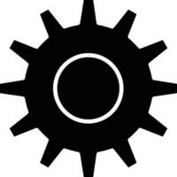 Gear setting symbol icon vector image. Illustration of the industrial wheel mechine mechanism design image
