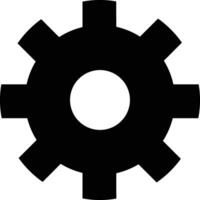 Gear setting symbol icon vector image. Illustration of the industrial wheel mechine mechanism design image