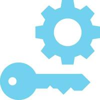 Gear setting symbol icon vector image. Illustration of the industrial wheel mechine mechanism design image