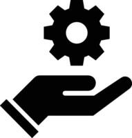 Gear setting symbol icon vector image. Illustration of the industrial wheel mechine mechanism design image