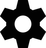Gear setting symbol icon vector image. Illustration of the industrial wheel mechine mechanism design image