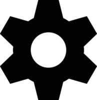 Gear setting symbol icon vector image. Illustration of the industrial wheel mechine mechanism design image