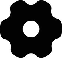 Gear setting symbol icon vector image. Illustration of the industrial wheel mechine mechanism design image