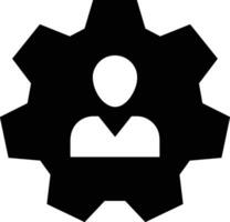 Gear setting symbol icon vector image. Illustration of the industrial wheel mechine mechanism design image