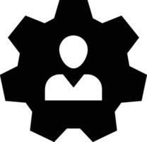 Gear setting symbol icon vector image. Illustration of the industrial wheel mechine mechanism design image