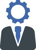 Gear setting symbol icon vector image. Illustration of the industrial wheel mechine mechanism design image