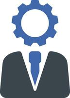 Gear setting symbol icon vector image. Illustration of the industrial wheel mechine mechanism design image