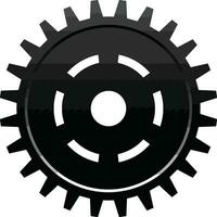 Gear setting symbol icon vector image. Illustration of the industrial wheel mechine mechanism design image