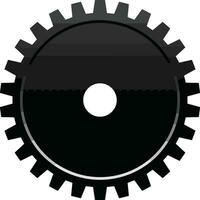 Gear setting symbol icon vector image. Illustration of the industrial wheel mechine mechanism design image