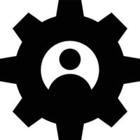 Gear setting symbol icon vector image. Illustration of the industrial wheel mechine mechanism design image