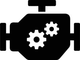 Gear setting symbol icon vector image. Illustration of the industrial wheel mechine mechanism design image